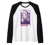 Io Sono Otaku E Lo so - Kawaii Anime Girl Weeb Manga Maglia con Maniche Raglan