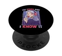 Io sono Otaku E lo so - Kawaii Anime Girl Weeb Manga PopSockets PopGrip Adesivo