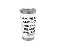 Io sono pace, armonia e amore | Positive Affirmation Design Bicchiere termico in acciaio inox doppia parete