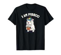 Io Sono Pibboo Funny Pit Bull Terrier Ghost Halloween Pibble Maglietta