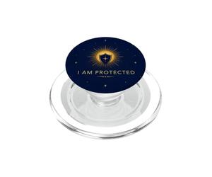 Io sono protetto Energia positiva Protezione Spirituale Croce PopSockets PopGrip per MagSafe