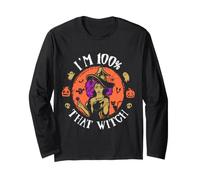 Io Sono Quella Strega Halloween Maglia a Manica