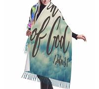 Io Sono Un Figlio Di Dio 1 Giovanni 3 1 Versetto Scrittura 04 Sciarpa Leggero Da Donna Elegante Scialle Classiche Sciarpa Con Nappe