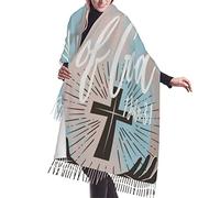 Io Sono Un Figlio Di Dio 1 Giovanni 3 1 Versetto Scrittura 12 Invernale Sciarpe Scialle Classiche Sciarpa Con Nappe Moda Scialle