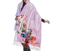 Io Sono Un Figlio Di Dio 1 Giovanni 3 1 Versetto Scrittura Rosa Sciarpa Leggero Da Donna Classiche Sciarpa Con Nappe Moda Invernale Sciarpe Scialle