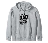 Io Sono Un papà Contro Vaping Orgoglioso papà Anti-Vaping Felpa con Cappuccio