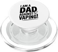 Io Sono Un Papà Contro Vaping Orgoglioso Papà Anti-Vaping PopSockets PopGrip per MagSafe