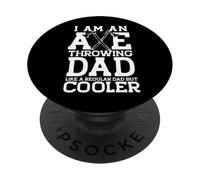 IO SONO UN'ASCIA CHE LANCIA PAPÀ COME UN PAPÀ REGOLARE MA COOLER! Meme PopSockets PopGrip Adesivo