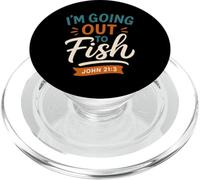 Io sto andando fuori per Pesce John 21 3 - Vintage Christian PopSockets PopGrip per MagSafe