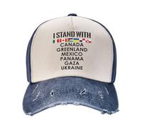 Io STO con Il Canada, la Groenlandia, Il Messico, Panama, Gaza, l'Ucraina, Il Cappello alla Moda, Il Cappello in Denim, Il be