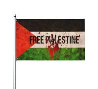 Io sto con la bandiera della Palestina, bandiera della Palestina libera, bandiera della Palestina forte, prega per la bandiera della Palestina, 9,1 x 1,5 m, casa all'esterno, grande striscione decora