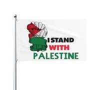 Io sto con la bandiera della Palestina, bandiera della Palestina libera, bandiera della Palestina forte, prega per la bandiera della Palestina, 9,1 x 1,5 m, casa all'esterno, grande striscione decora