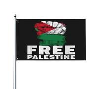 Io sto con la bandiera della Palestina, bandiera della Palestina libera, bandiera della Palestina forte, prega per la bandiera della Palestina, 9,1 x 1,5 m, casa all'esterno, grande striscione decora