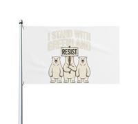 Io Sto Con La Groenlandia Bandiere Di Benvenuto Con 2 Occhielli Bandiera Da Cortile Resistente Alle Intemperie Garden Flag Decorazione Per Patio Interni Esterni 90X152Cm