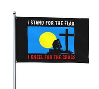 Io Sto In Piedi Per Il Palau E Mi Inginocchio Per La Croce Garden Flag Con 2 Occhielli Bandiere Da Giardino Durevole Bandiera Da Cortile Decorazione Per Fattoria Esterni Interni 90X152Cm