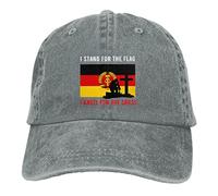 Io STO in Piedi per La Bandiera della Germania Dell'Est E Mi Inginocchio Uomini Donna Visiera Baseball Cappellino Cotone Cappello da Cowboy Leggera Cappellini da Baseball per Campeggio Sport Golf