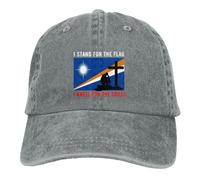 Io STO in Piedi per La Bandiera delle Isole Marshall E Mi Inginocchio Uomini Donna Tappo Sportivo Cotone Visiera Baseball Cappellino Regolabile Cappello da Cowboy per Campeggio Sport Alpinismo
