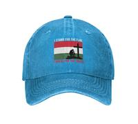 Io STO in Piedi per La Bandiera Ungherese E Mi Inginocchio per La Croce Uomini Donna Cappello da Sole Leggera Visiera Baseball Cappellino Cotone Trucker Cappellino per All'Aperto Sport Pesca