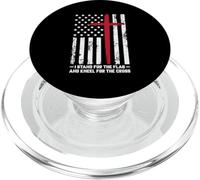Io sto per la bandiera e mi inginocchio per la croce PopSockets PopGrip per MagSafe