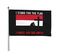 Io Sto Per Lo Yemen E Mi Inginocchio Per La Croce Bandiere Di Benvenuto Con 2 Occhielli Bandiera Da Cortile Bandiere Da Giardino Decorazione Per Patio Interni Esterni 90X152Cm