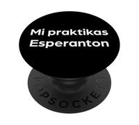 "Io sto praticando l'esperanto" Parola in lingua divertente PopSockets PopGrip Adesivo