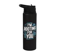 Io sto tifo per te - Divertente Computer Ingegnere Di Rete Stainless Steel Insulated Water Bottle