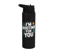 Io sto tifo per voi - Divertente Network Engineering Computer Stainless Steel Insulated Water Bottle
