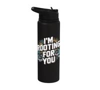 Io sto tifo per voi - Divertente Network Engineering Computer Stainless Steel Insulated Water Bottle