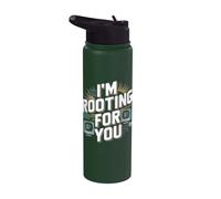 Io sto tifo per voi - Divertente Network Engineering Computer Stainless Steel Insulated Water Bottle