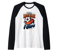 Io Urlo perché Mi Interessa Calcio Mamma Maglia con Maniche Raglan