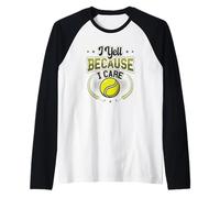 Io Urlo perché Mi Interessa Tennis Mamma Maglia con Maniche Raglan