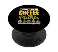 Io Vado Avanti A Caffè E Piante I Fiori Botanica Botanico PopSockets PopGrip Adesivo
