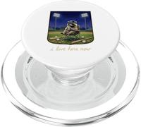Io vivo qui adesso Baseball Girl Funny Ballfield Meme PopSockets PopGrip per MagSafe