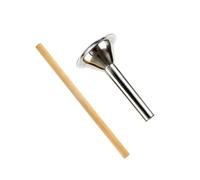IOBIDDYS 2 pezzi Kit Tubo Riempimento Salsiccia in Acciaio Resistenti Imbuto Tritacarne Sicuro per Carne Macinata e Budella Accessorio Cucina per Preparazione Artigianale
