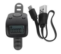 IOBIDDYS Contavasche Nuoto Digitale in Silicone Nero, Contatore Manuale Flessibile e Resistente, per Stadi e Allenamenti Sportivi Batteria Inclusa