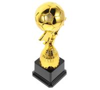 IOBIDDYS Coppa e Lavorazione Meticolosa Design Creativo Calcio Plastica Oro a Forma di Pallone da Calcio per Premiazioni Squadre e Feste Sportive Riutilizzabile