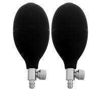 IOBIDDYS Pompa Manuale Gonfiaggio PVC Valvola Rilascio Aria 2 Pezzi per Uso Domestico e Gonfiabili da Tavolo