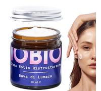 IOBIO Crema Notte Viso Bava di Lumaca 92% Acido Ialuronico Collagene Burro di