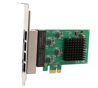 Iocrest si-pex24042 4 porte 10/100/1000 Base-T interfaccia di rete LAN gigabit Ethernet PCI-Express X4 controller di nic RTL 8111 chipset - verde