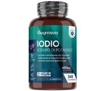 Iodio Integratore, 365 Compresse Vegane, 1+ Anno, Ioduro di Potassio, Lo Iodio C