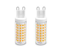 IOEDHW Confezione da 2/10 Lampadine LED G9 5W 2700K Bianco Caldo Morbido, Sostituisce G9 50 Watt Blub AC 120-230V G9 Base Bipin Lampadine LED per Illuminazione Domestica Soggiorno Camera da Letto