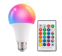 IOEDHW E27 - Lampadine Colorate da 30 W, in Alluminio Rivestito in plastica, dimmerabili, lampadine LED con Telecomando, 16 Colori + 4 modalità con Funzione
