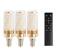 IOEDHW Lampadina a mais E14 con telecomando, confezione da 1/3 E14 Lampadine a LED con bocca piccola a vite 9W-700LM, oscuramento infinito, il telecomando può controllare 20 metri per lampadario da ta