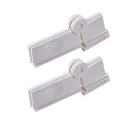 Ioensy 2 Pezzi Clip Sigillante per Latte Fermaglio per Succo Sigillo per Caffè Chiusura per con Rotazione Semplice Adatto per Frigorifero E Viaggi, Bianco