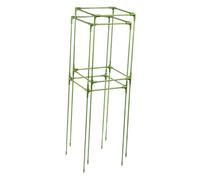 Ioensy 2 Pezzi Gabbia per Pomodori Quadrata Supporto Piante Griglia Trellis da Giardino Montaggio Rapido in Fibra di Vetro Resistente Adatta per Orto Serre T, 27 Cm X 27 Cm X 82