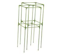 Ioensy 2 Pezzi Gabbia per Pomodori Quadrata Supporto Piante Griglia Trellis da Giardino Montaggio Rapido in Fibra di Vetro Resistente Adatta per Orto Serre T, 32 Cm X 32 Cm X 82