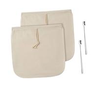 Ioensy 2 Sacchetti Riutilizzabili per Caffè Freddo Infuso per Preparare Il Tè in Tessuto di Cotone 12,8x12,8 Pollici