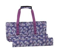 Ioensy 3 Pezzi Borsa Mahjong Astuccio Piastrelle Contenitore Portatile Organizer in Poliestere Perfetta per Stoccaggio Trasporto Facile Riunioni Familiari Fe, Viola