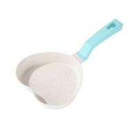 Ioensy Antiaderente a Cuore Compatto | Resistente Al, Padella a Forma di Cuore, Durevole, per Colazione, Beige