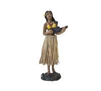 Ioensy Bambola Hawaiana da cruscotto, Bambola Mini-Ballerina Hawaiana con Chitarra, Decorativa per Festa di Matrimonio, Compleanno, 16 cm, Stile a